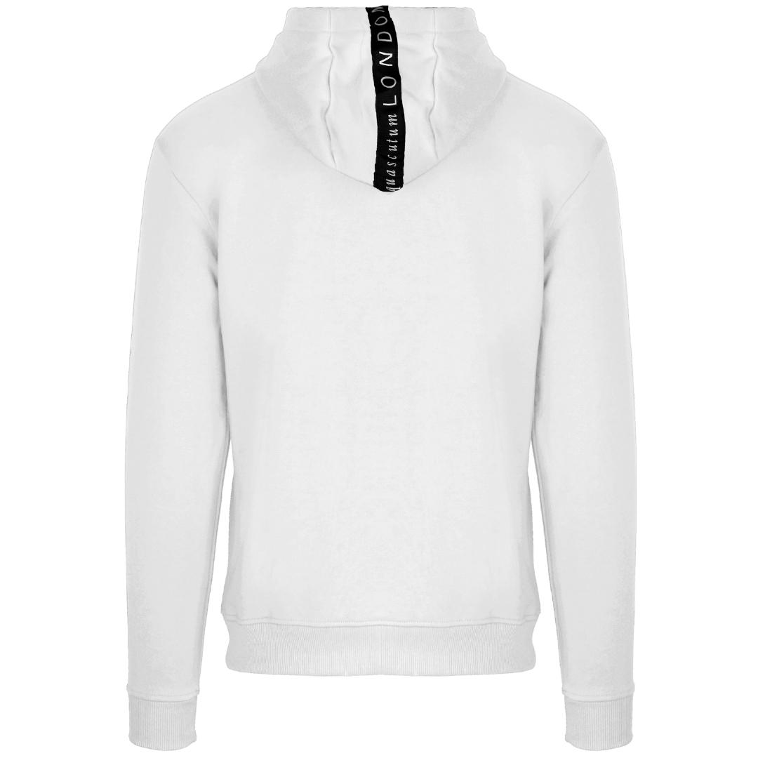 Aquascutum Bold London 1851 Logo White Hoodie