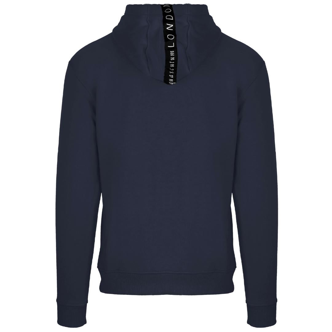 Aquascutum Bold London 1851 Logo Navy Blue Hoodie
