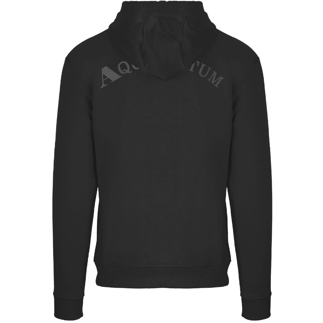 Aquascutum Aq 1851 Patch Logo Black Hoodie