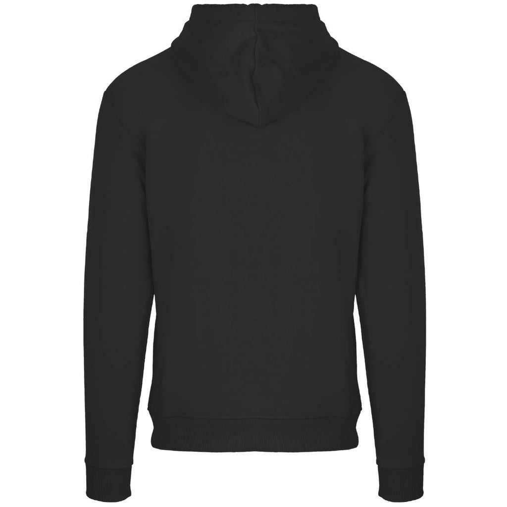 Aquascutum Classic Embossed Signature Logo Black Zip Up Hoodie