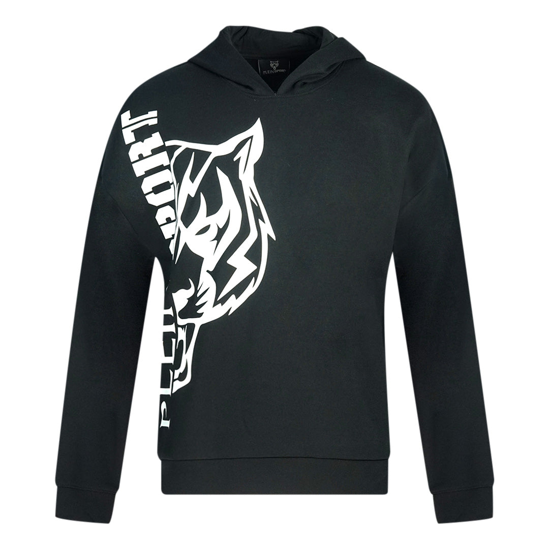 Plein Sport Side Logo Black Hoodie Fipsc1312 98 - Style Centre Wholesale