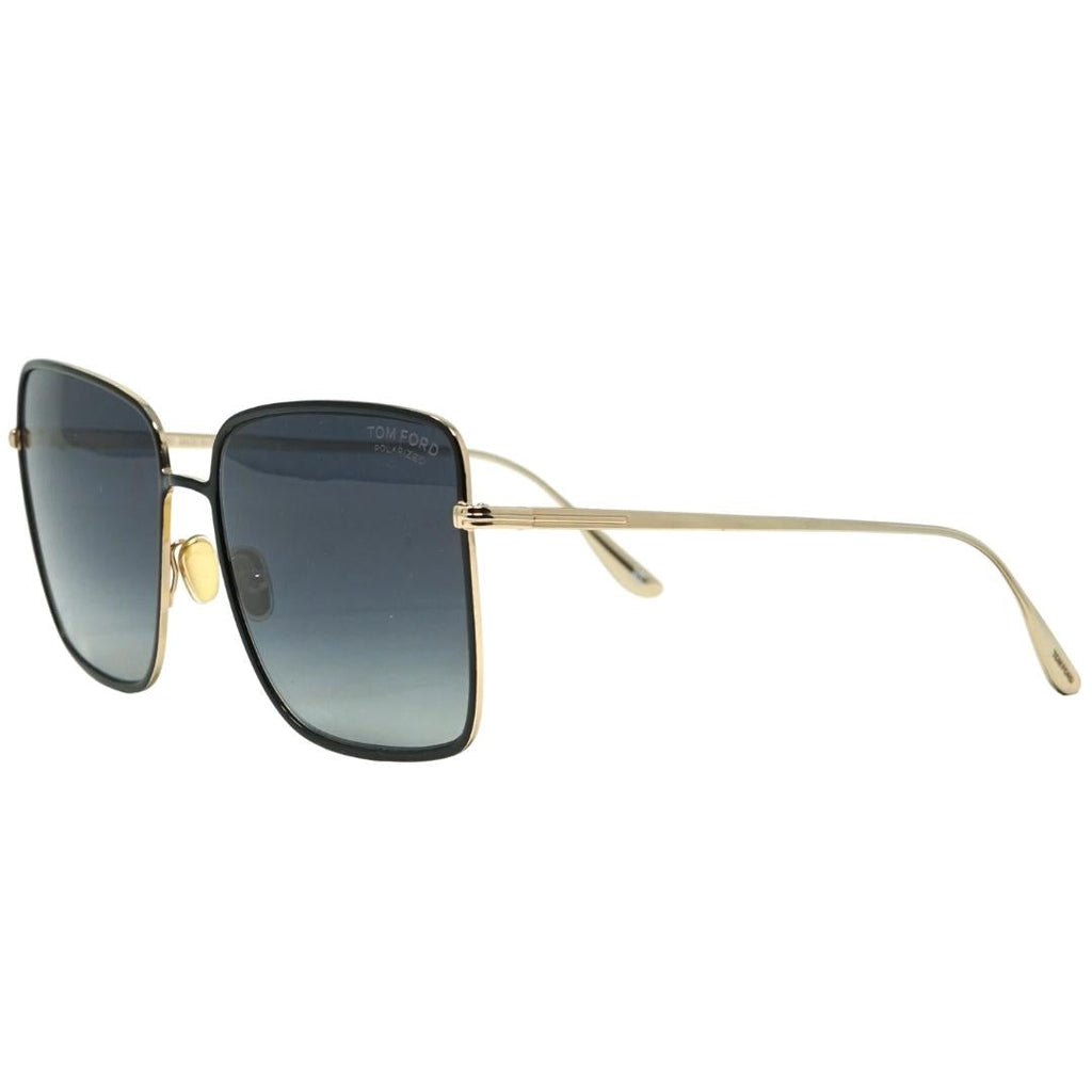 Tom Ford Heather Gold Arms Black Sunglasses FT0739 01D Heather