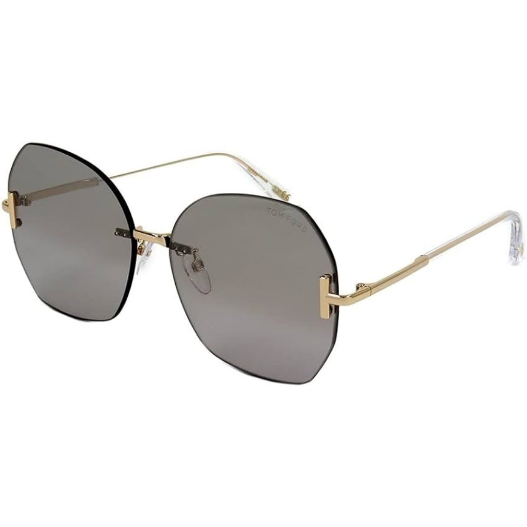 Tom Ford Ft0810 K 32C Asian Fit Gold Sunglasses FT0810-K 32C