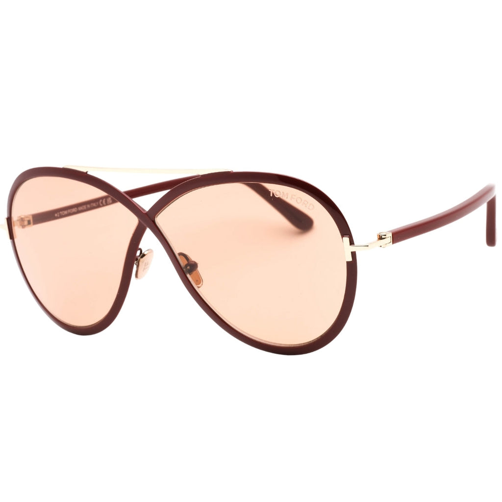 Tom Ford Rickie Ft1007 69E Bordeaux Sunglass FT1007 69E Rickie