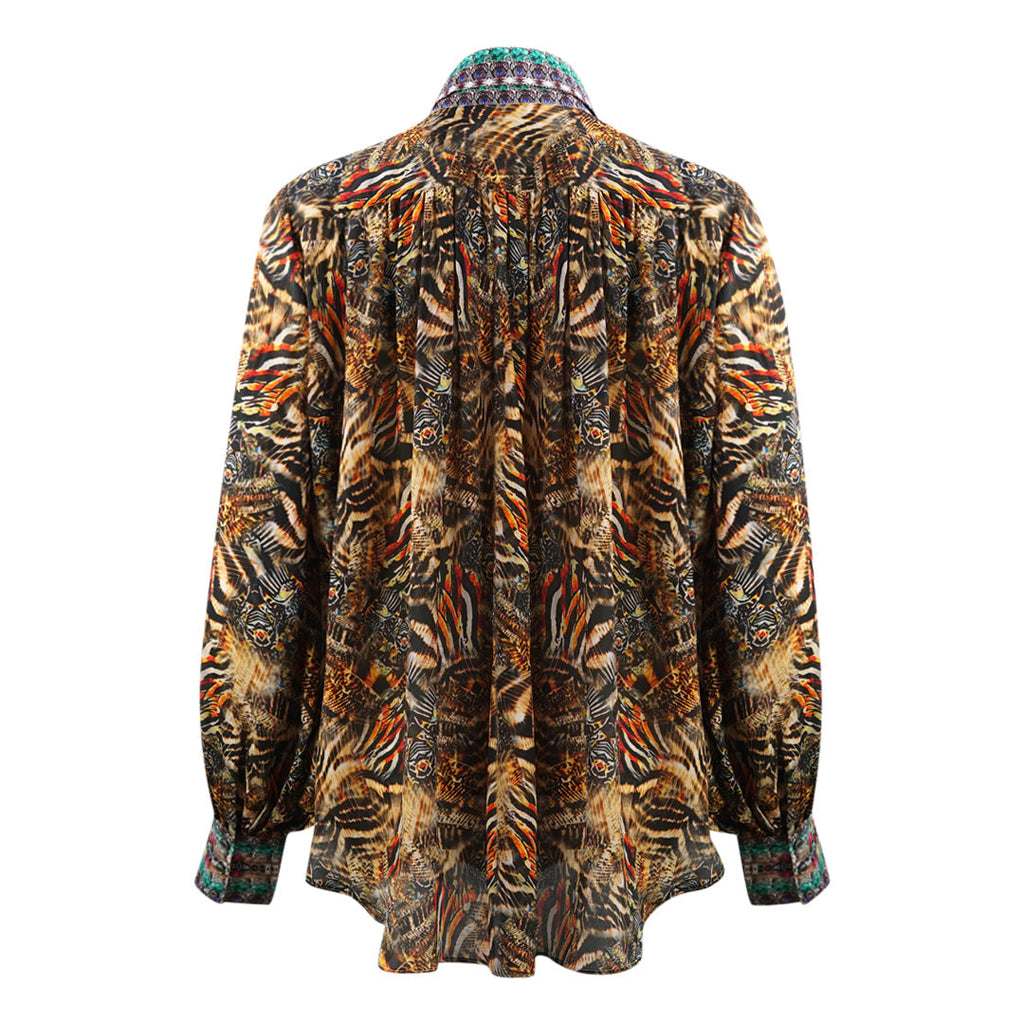 Inoa Golden Eagle 120214 Multicoloured Puff Sleeve Shirt Golden Eagle 120214