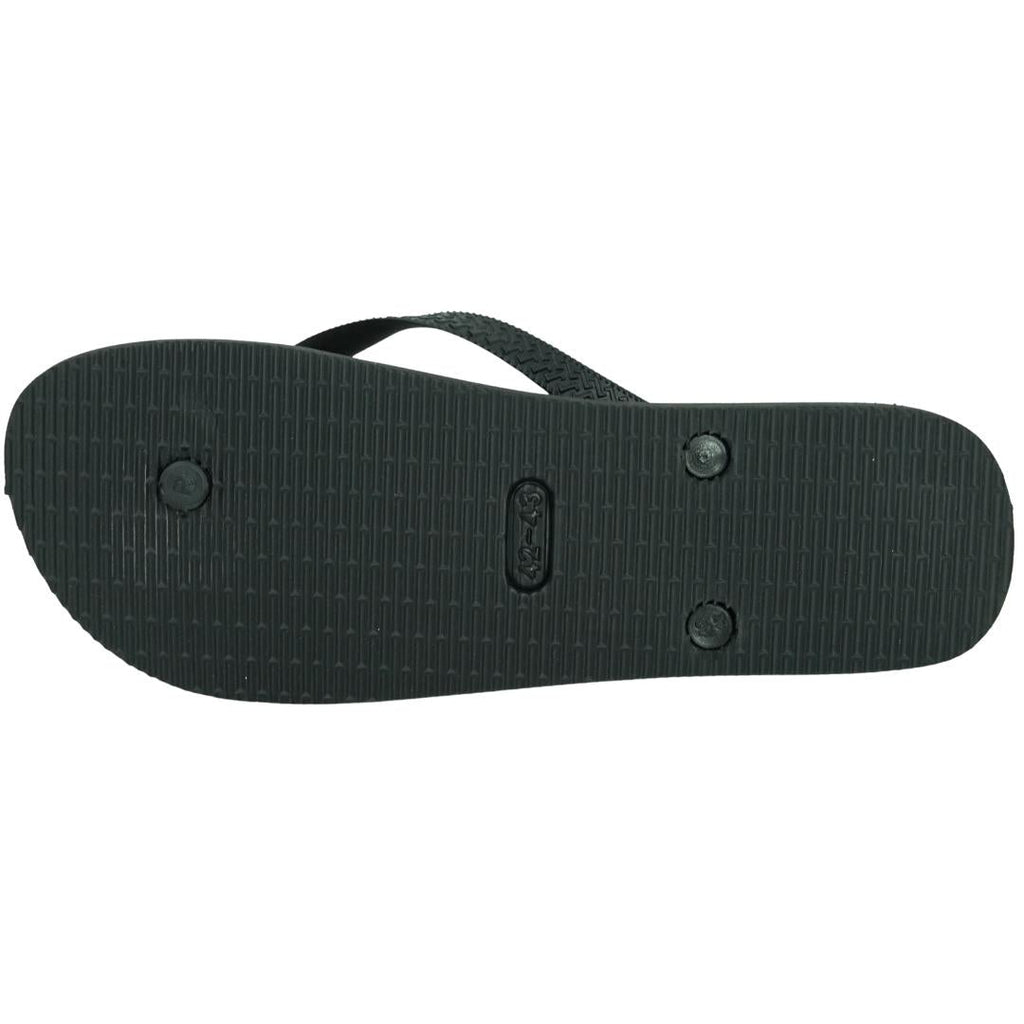 Philipp Plein Rock Logos Black Flip Flops