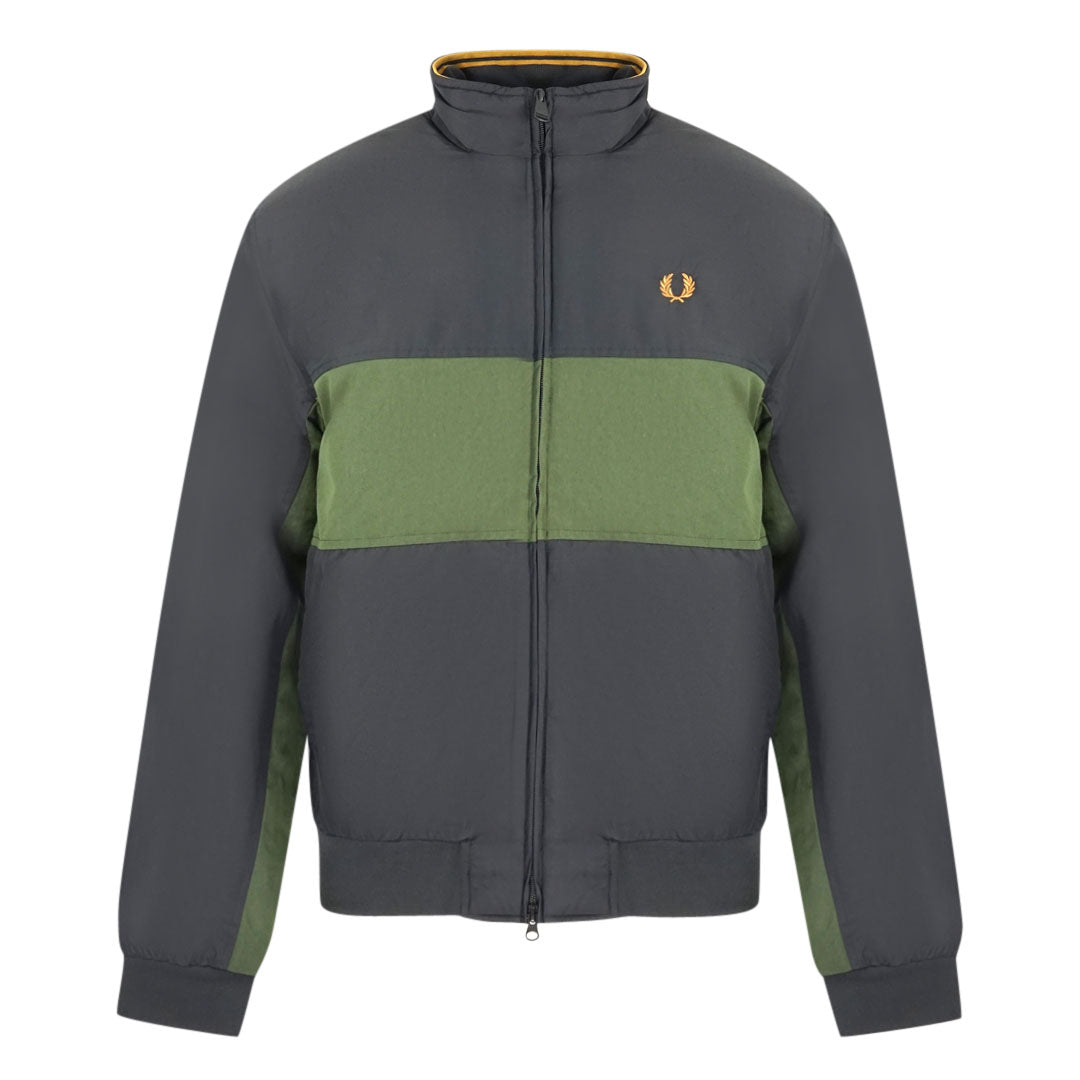 Fred Perry J2576 102 Panel Block Black Jacket J2576 102