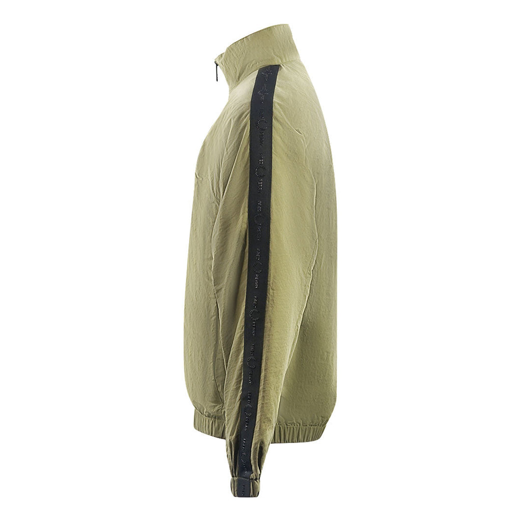 Fred Perry Tonal Taped Military Green Track Jacket J3552 B57