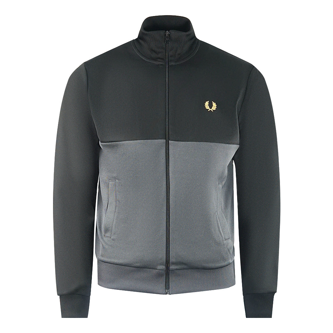 Fred Perry Colour Block Design Black Track Jacket J4532 102