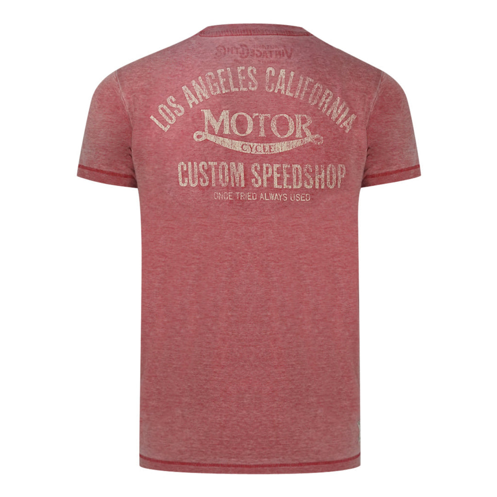 Jack And Jones Custom Motor Pink TShirt JJ Pink Tee