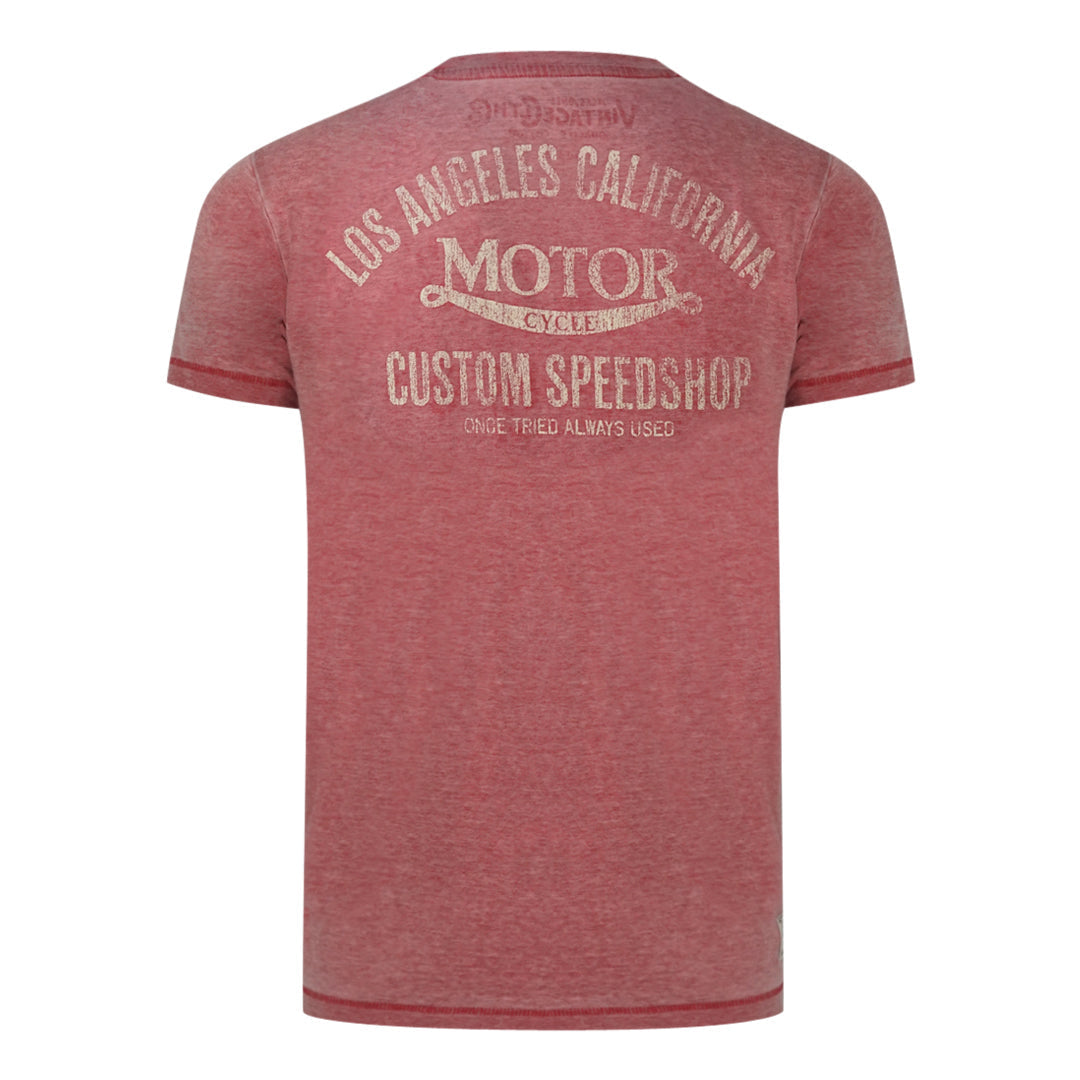 Jack And Jones Custom Motor Pink TShirt JJ Pink Tee