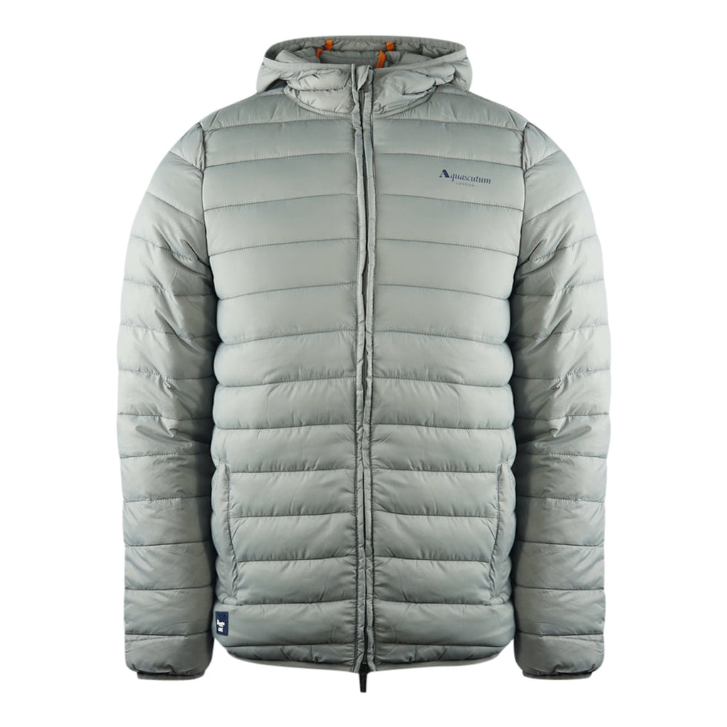 Aquascutum London Logo Grey Active Hoodie Jacket