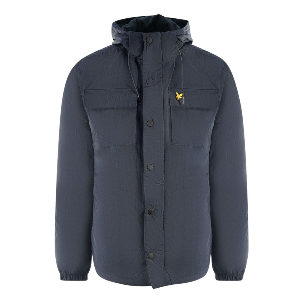 Lyle Scott Hooded Pocket Navy Blue Jacket