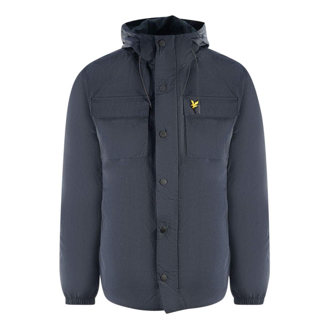 Lyle Scott Hooded Pocket Navy Blue Jacket
