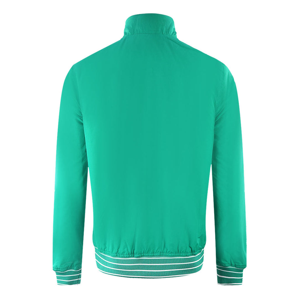 Lyle Scott Tipped Funnel Neck Aqua Salt Jacket