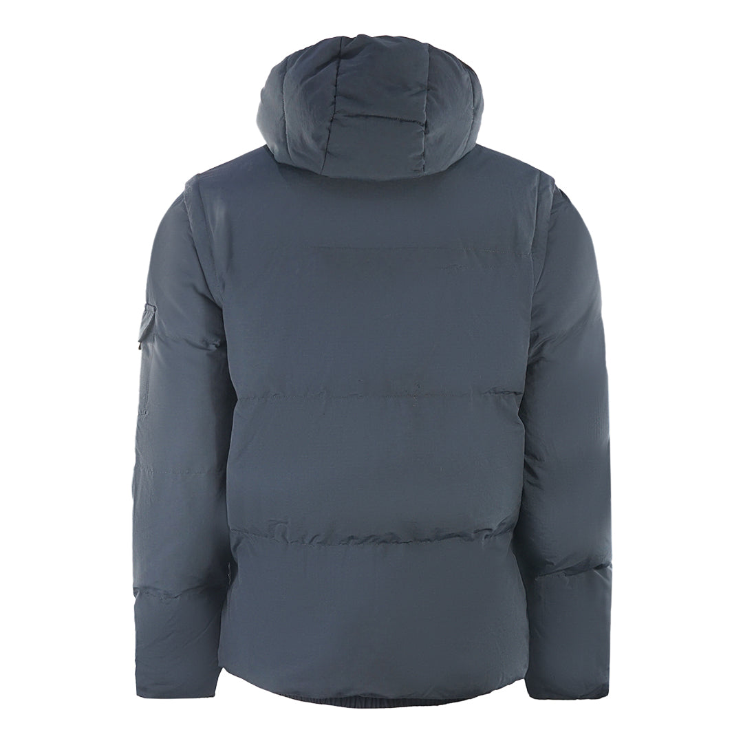 Lyle Scott 2 In 1 Ripstop Navy Blue Puffer Jacket