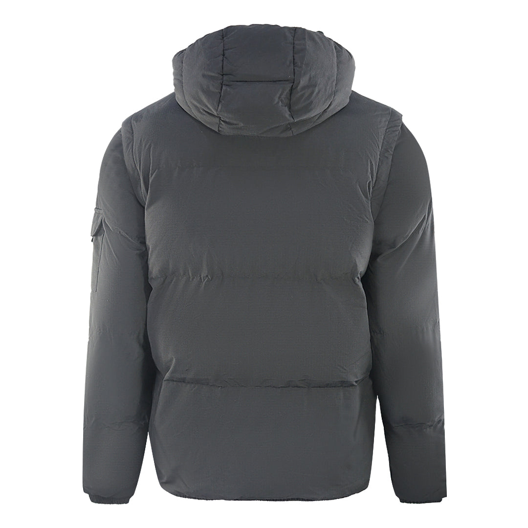 Lyle Scott 2 In 1 Ripstop Black Puffer Jacket