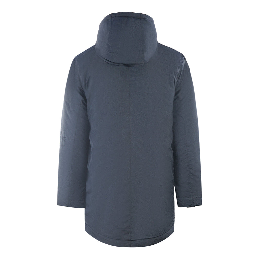 Lyle Scott Zip Detail Navy Blue Parka Jacket