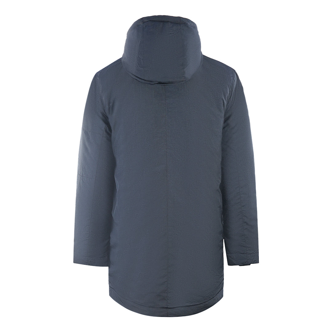 Lyle Scott Zip Detail Navy Blue Parka Jacket