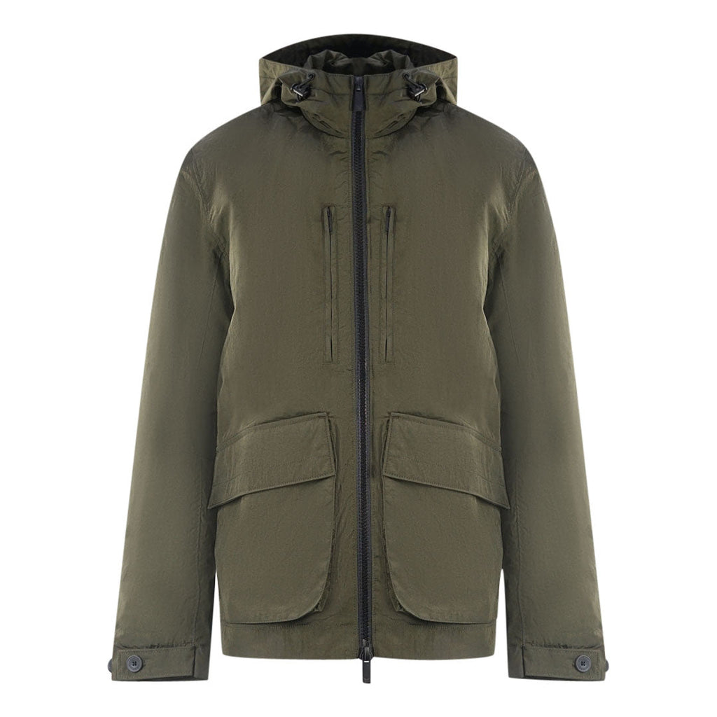 Lyle Scott Plain Hooded Green Jacket