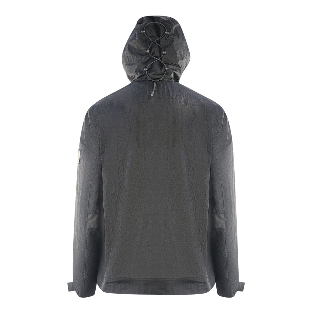 Lyle Scott Plain Hooded Black Jacket