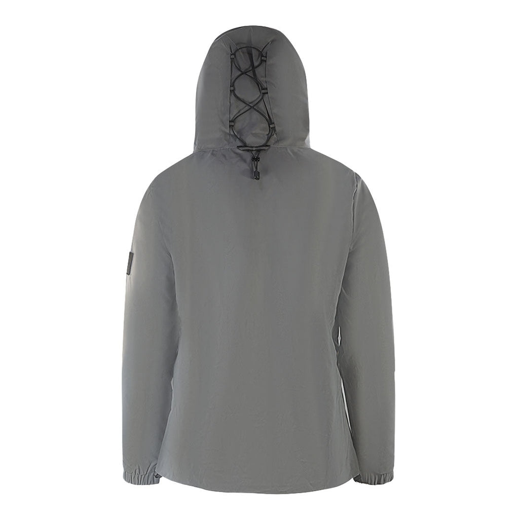 Lyle Scott Lightweight Reflective Grey Hooded Jacket