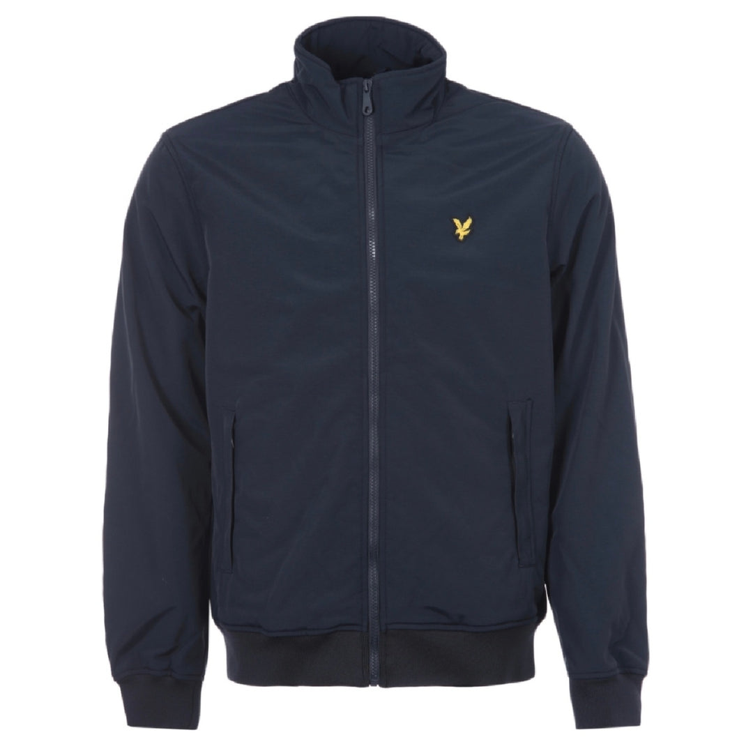 Lyle Scott Fleece Lined Funnel Neck Navy Jacket