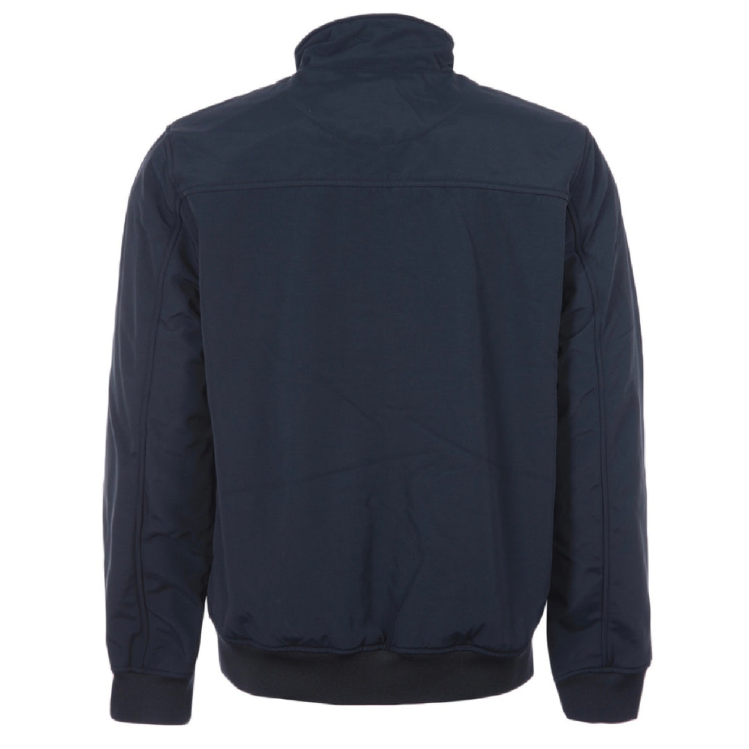 Lyle Scott Fleece Lined Funnel Neck Navy Jacket