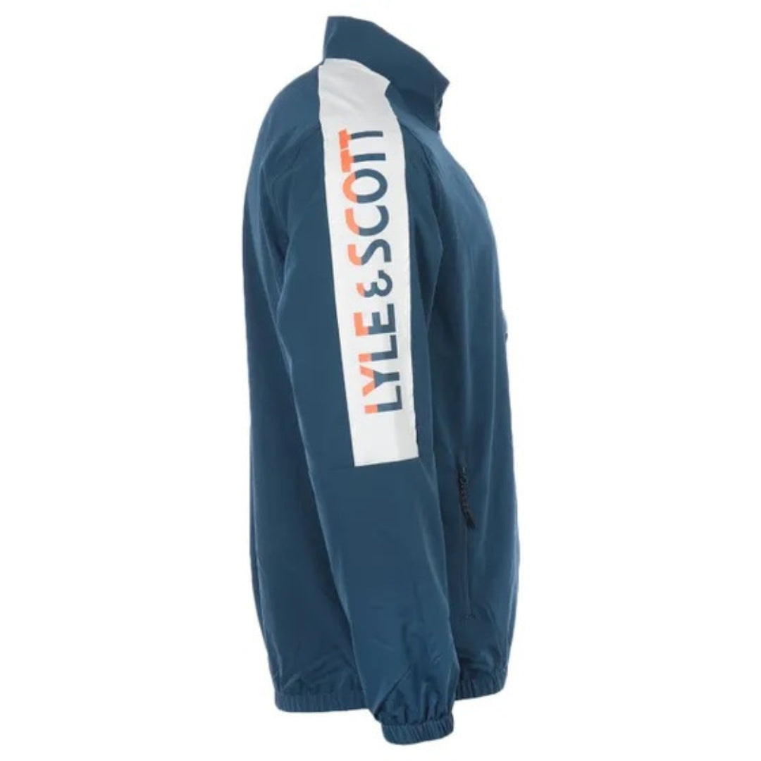 Lyle &cott Branded Half Zip Blue Jacket JK1582SP W329