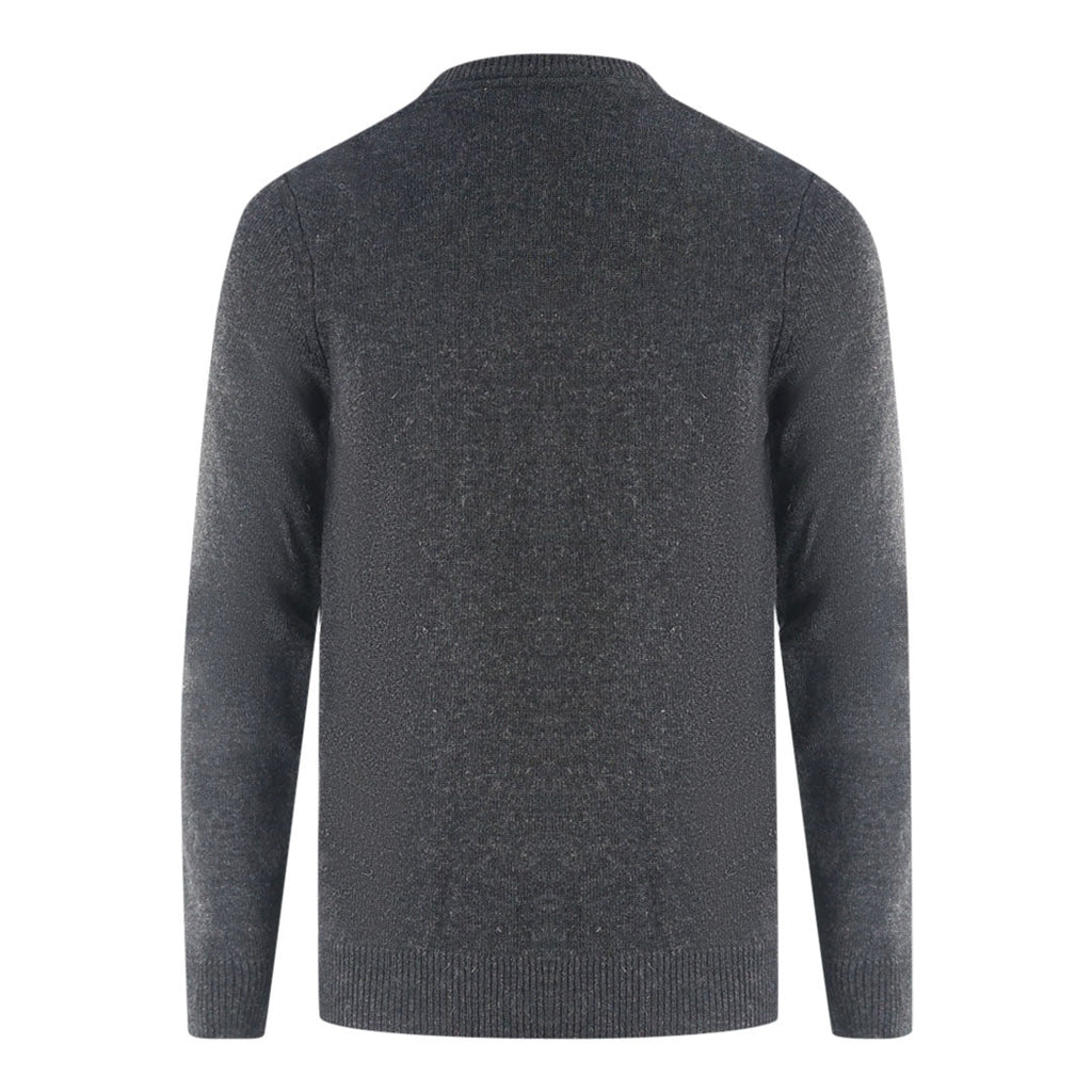 Lyle Scott Lambswool Knitted Dark Grey Sweater