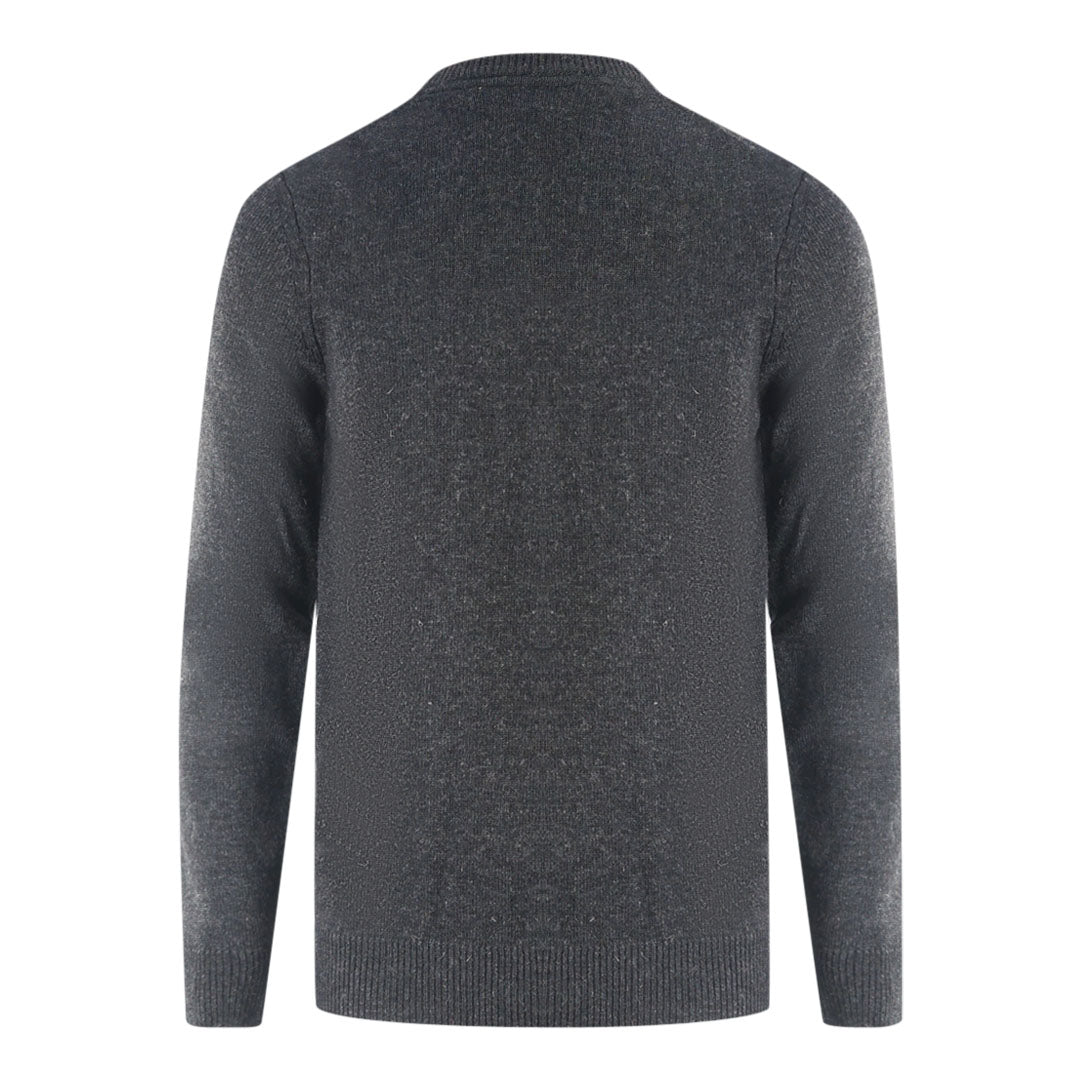 Lyle Scott Lambswool Knitted Dark Grey Sweater
