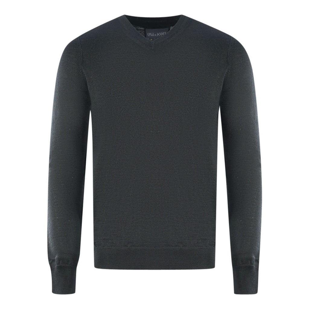 Lyle Scott Black Golf V Neck Sweater