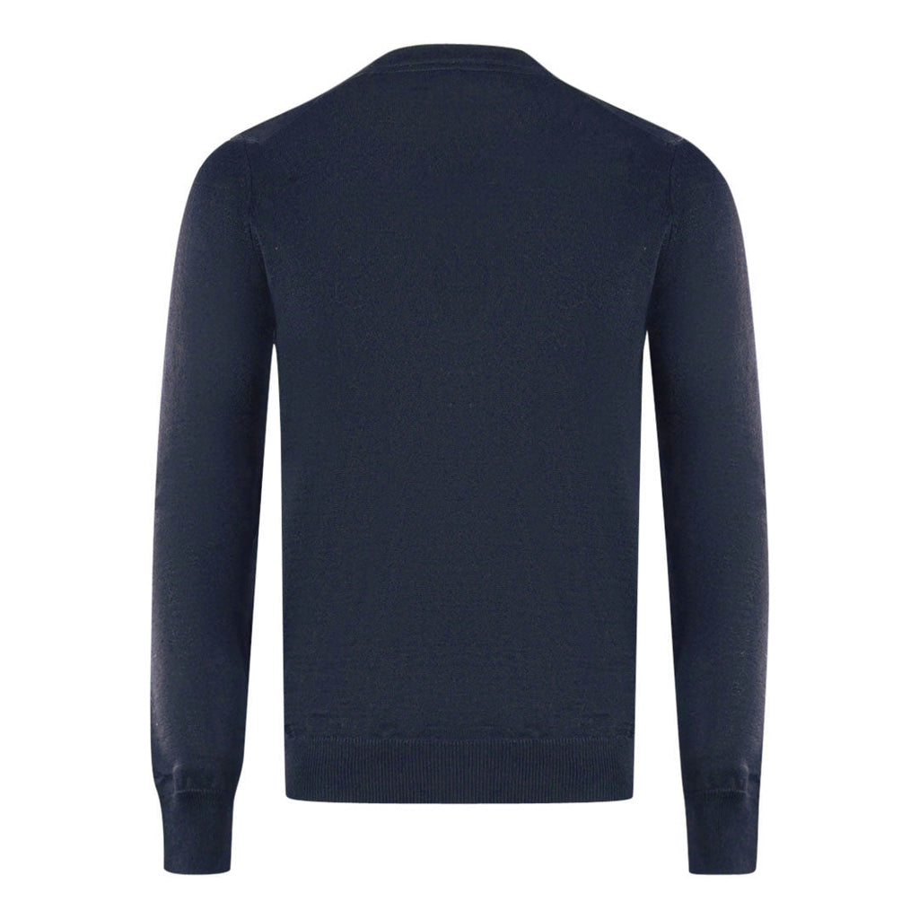 Lyle Scott Navy Blue Golf V Neck Sweater