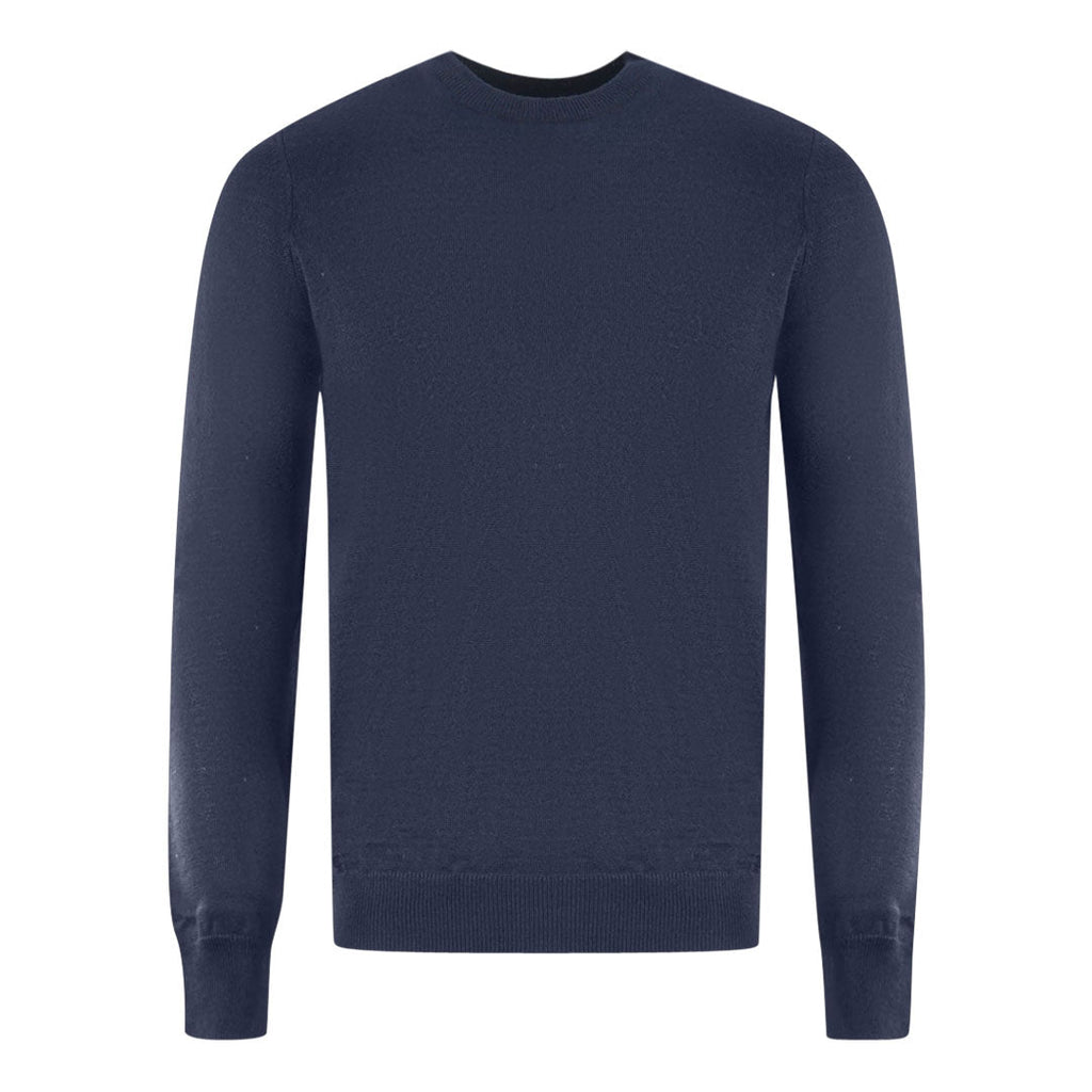 Lyle Scott Navy Blue Golf Crew Neck Sweater