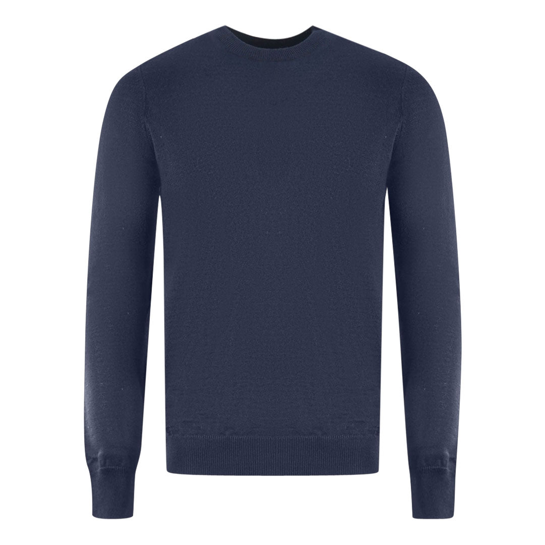 Lyle Scott Navy Blue Golf Crew Neck Sweater