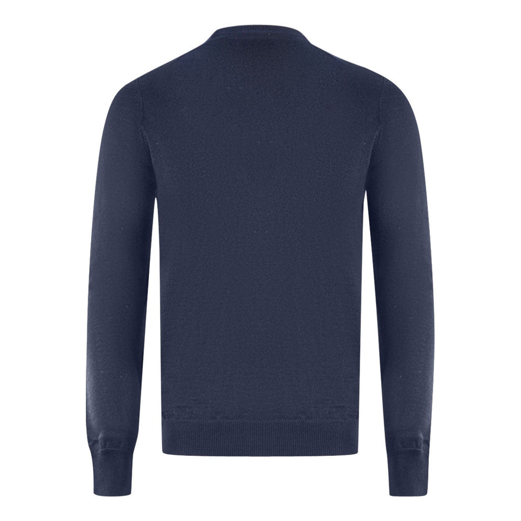 Lyle Scott Navy Blue Golf Crew Neck Sweater