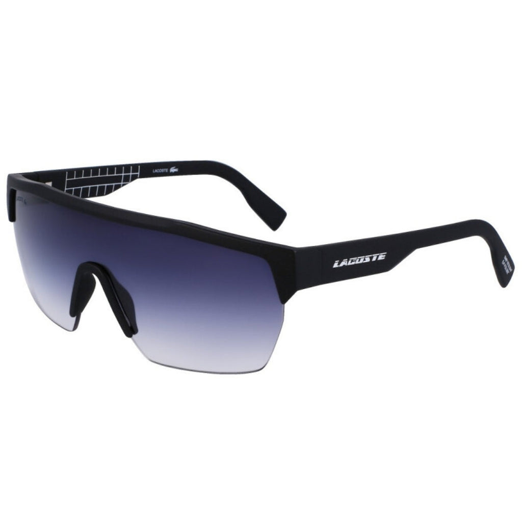 Lacoste Blue Gradient Lens Matte Black Sunglasses L989S 002