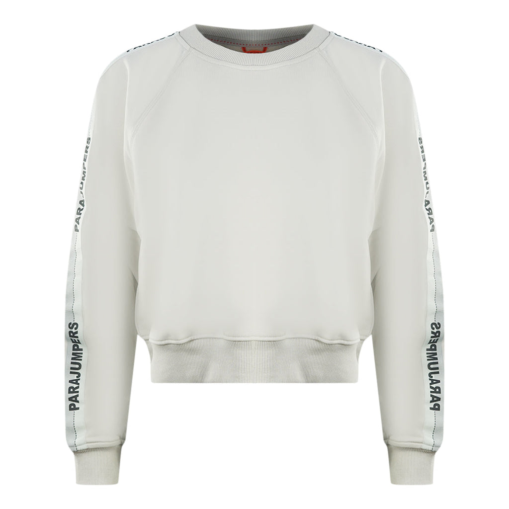 Parajumpers Lauk Brand Logo Taped Sleeve Birch Jumper