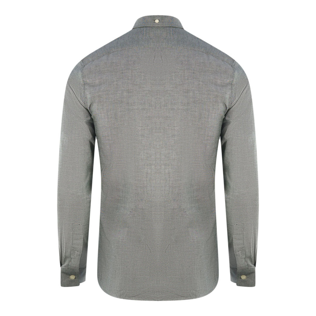 Lyle Scott Slim Fit Green Long Sleeved Oxford Shirt