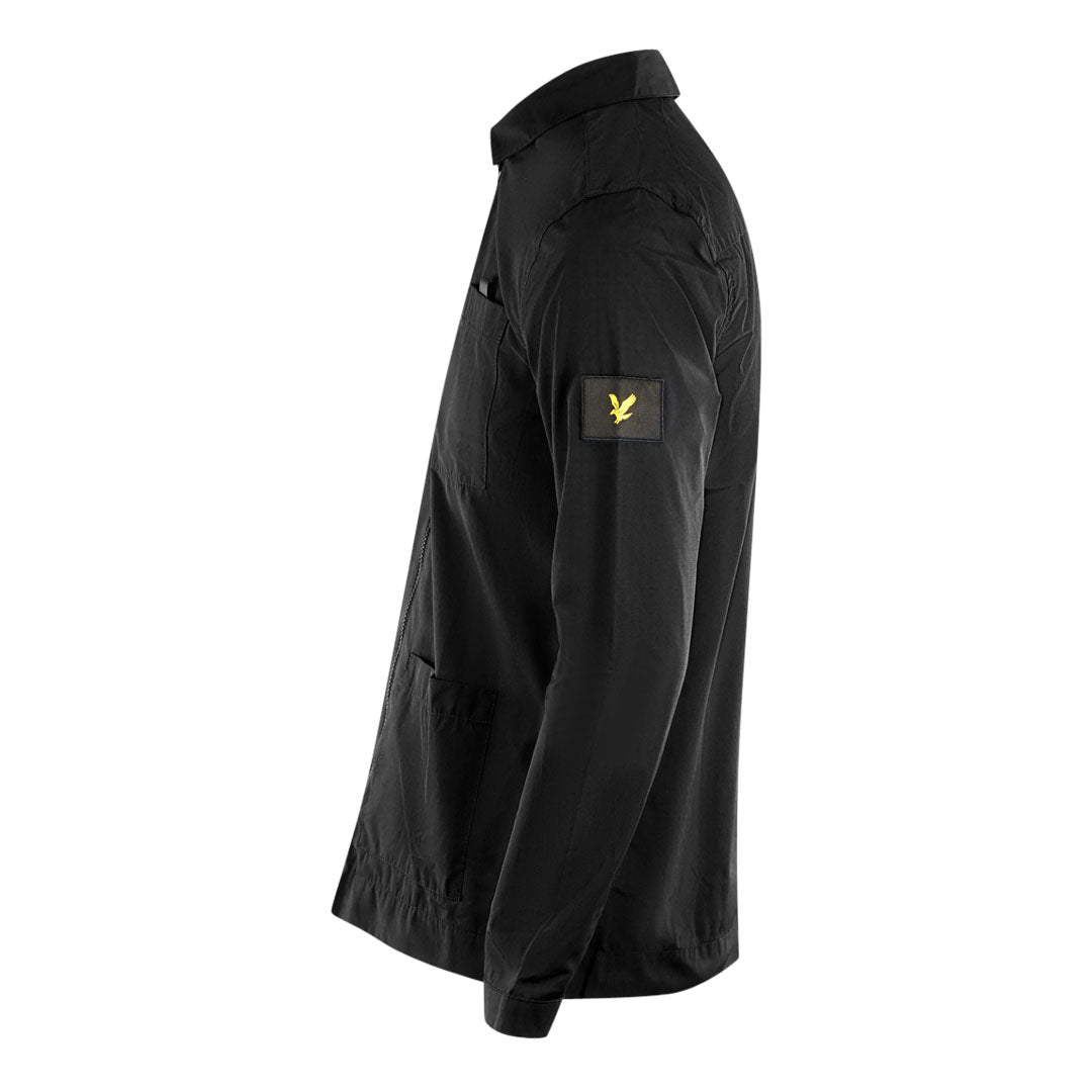 Lyle Scott Twill Black Overshirt Jacket