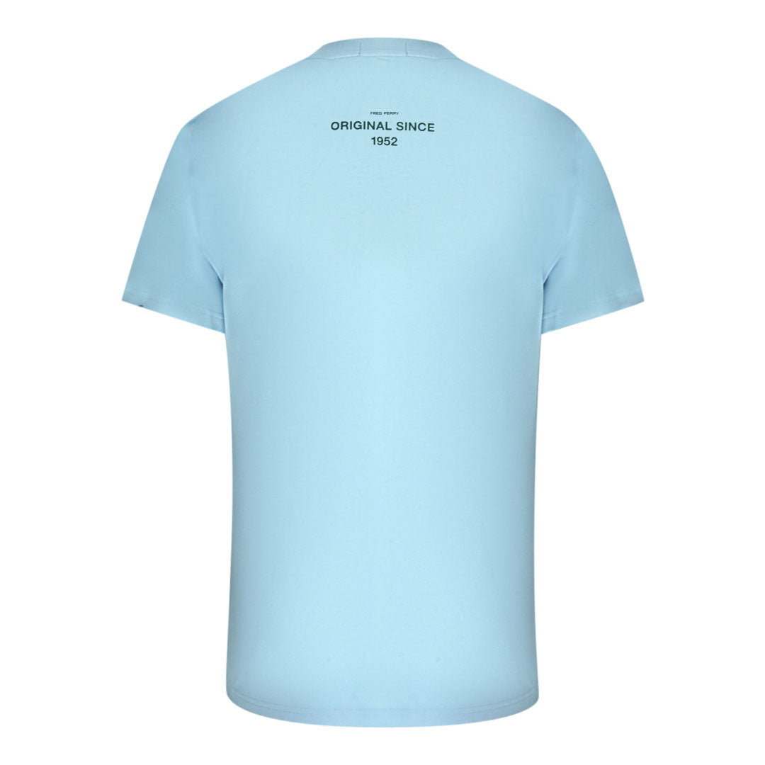 Fred Perry Very Very Logo M2667 453 Blue T Shirt