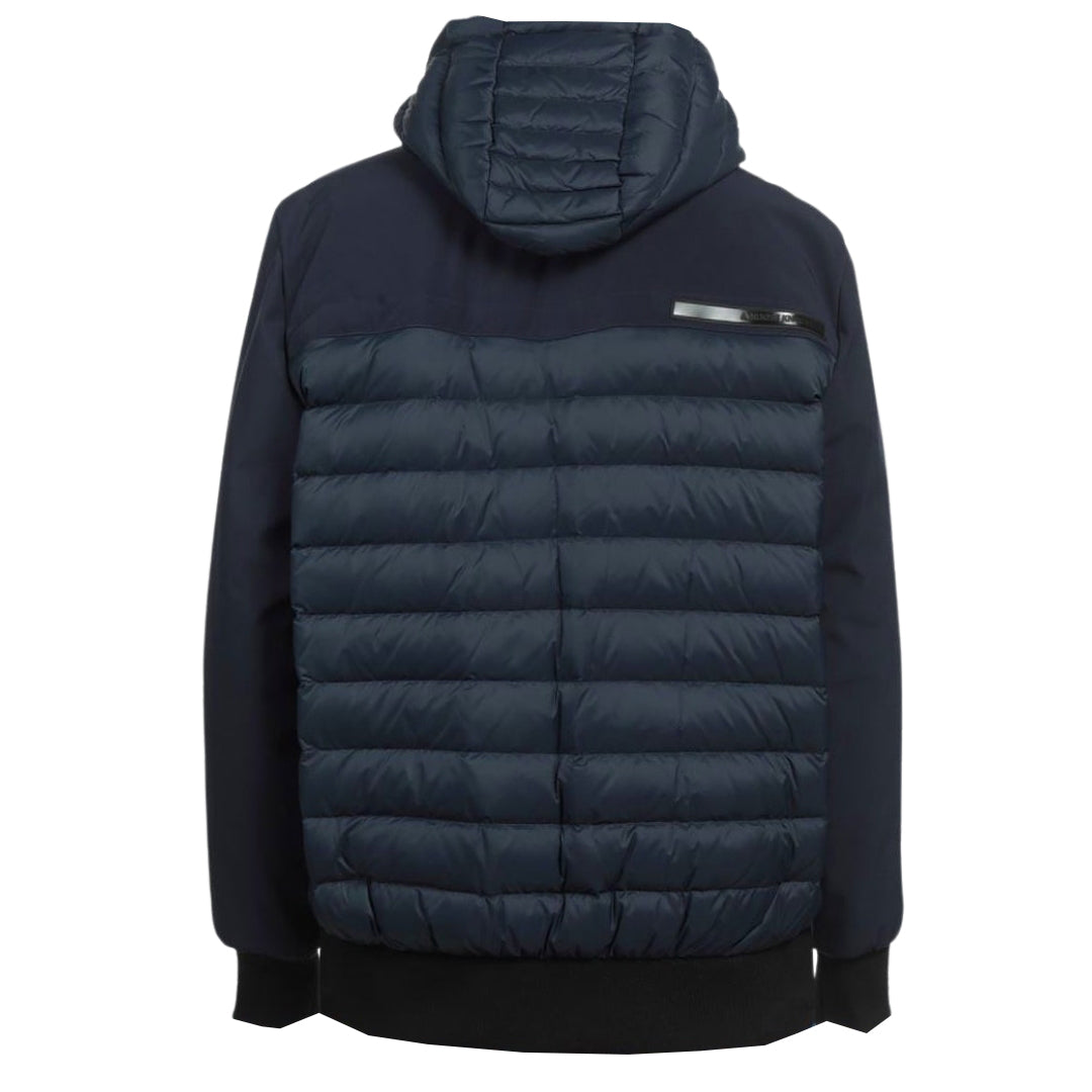 Moose Knuckles Panel Navy Blue Down Jacket M31MJ145 833