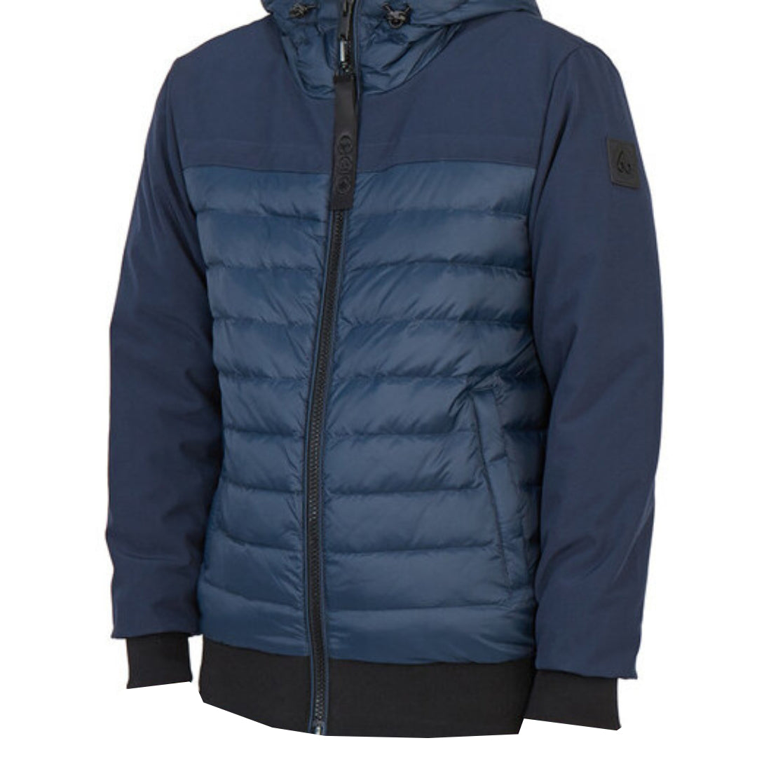 Moose Knuckles Panel Navy Blue Down Jacket M31MJ145 833