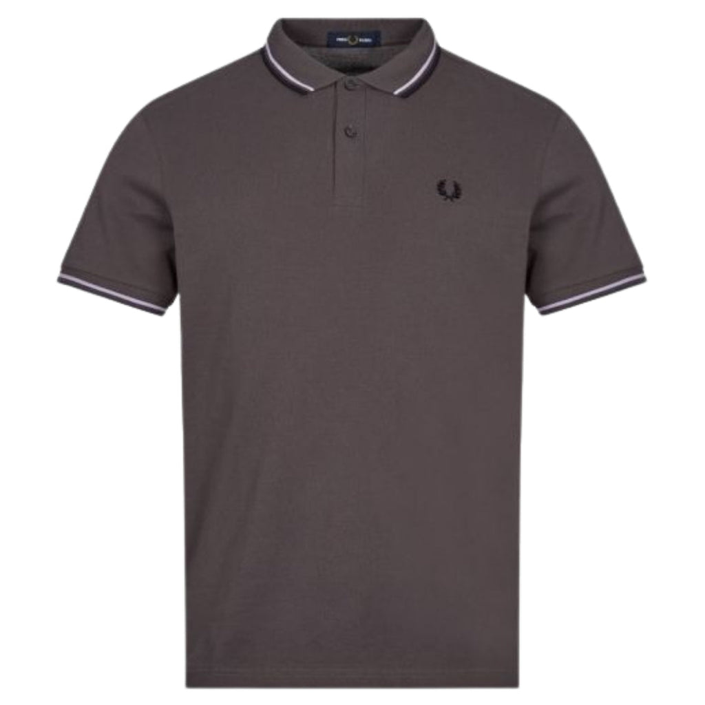 Fred Perry Twin Tipped M3600 Q29 Dark Grey Polo Shirt