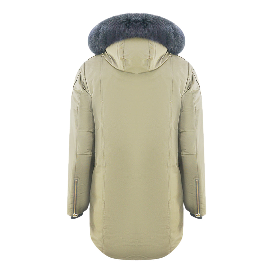 Moose Knuckles Stage Lake Black Trim Green Parka Down Jacket