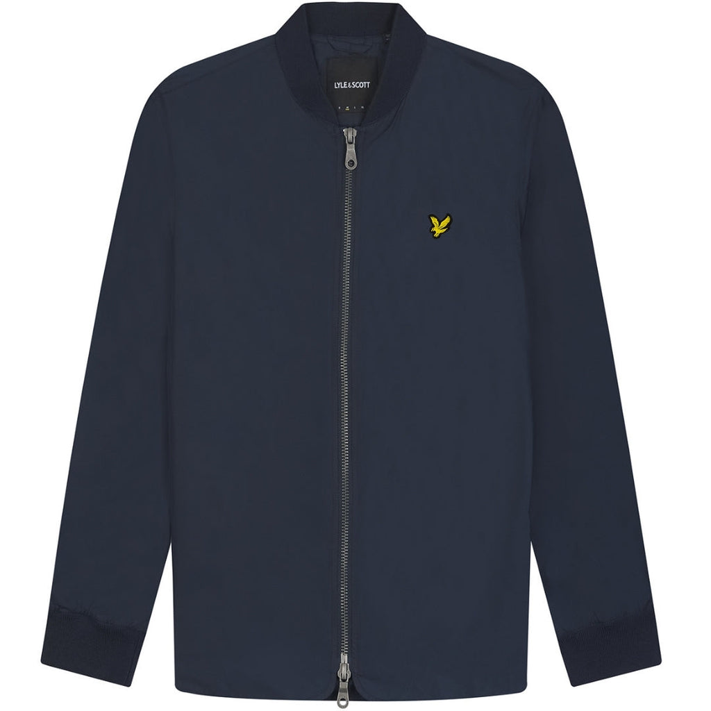 Lyle Scott Branded Navy Blue Bomber Jacket