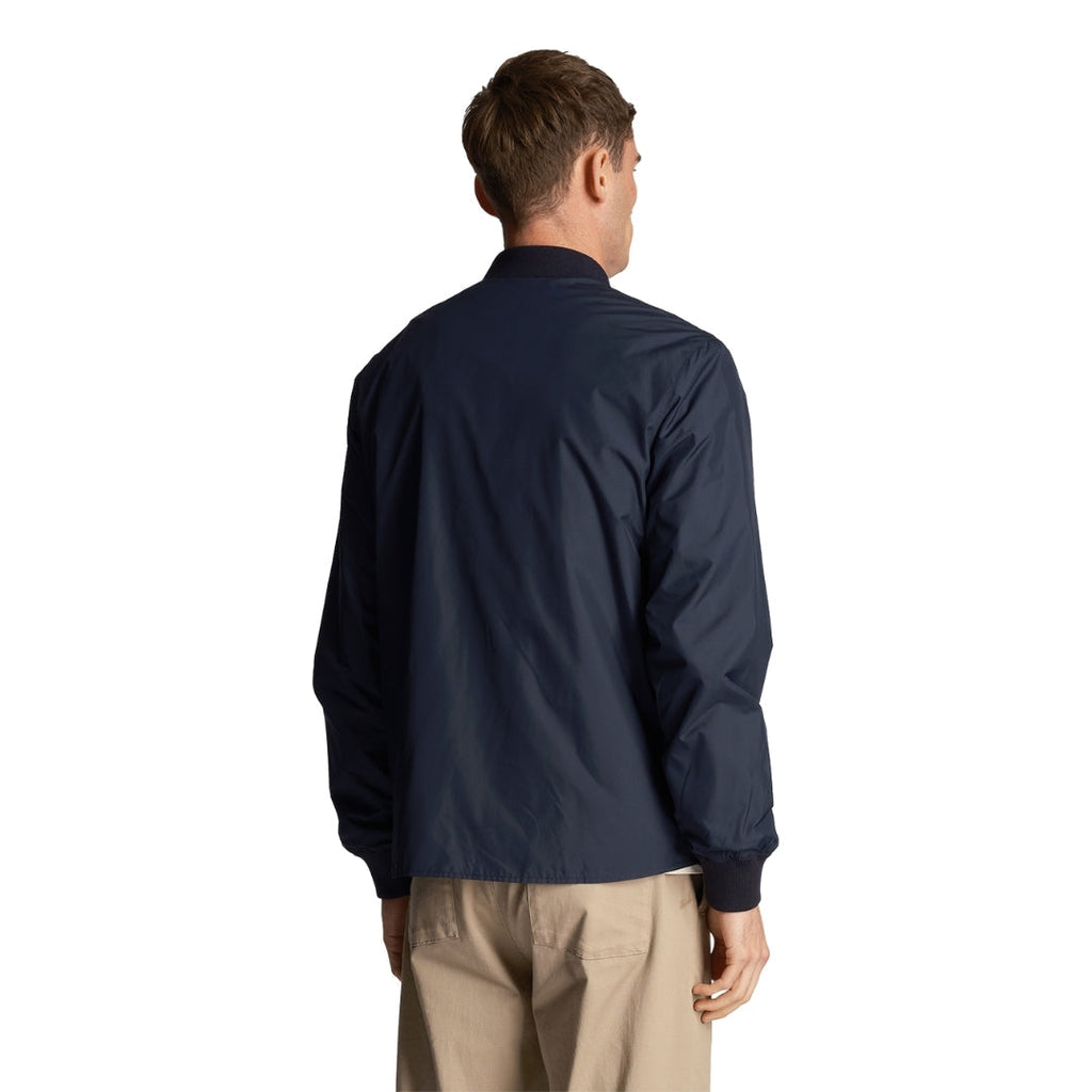 Lyle Scott Branded Navy Blue Bomber Jacket