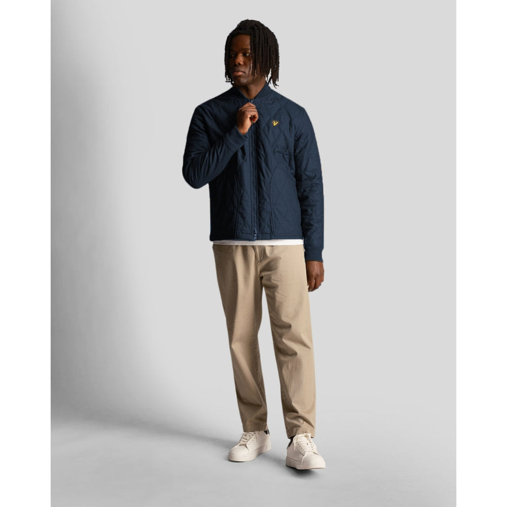 Lyle & Scott Branded Navy Blue Short Lightweight Jacket JK1917V X081