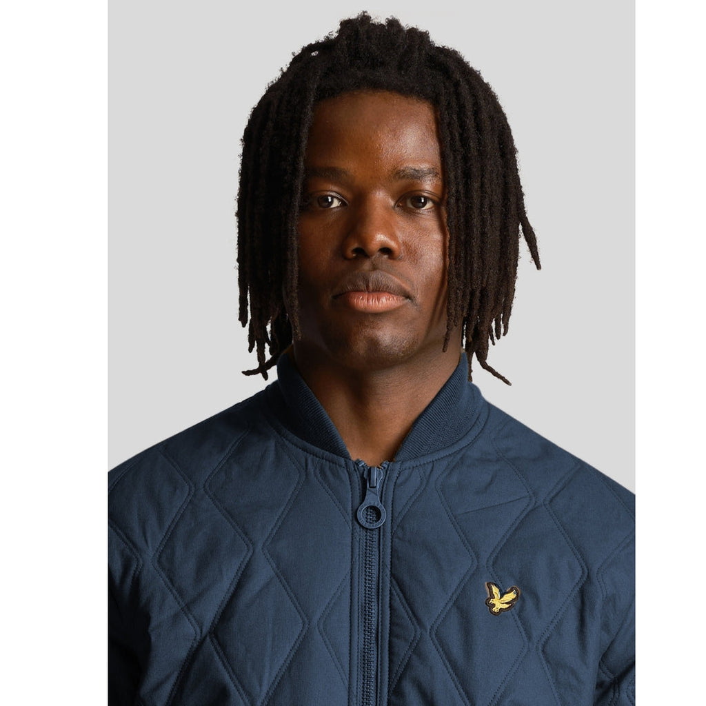 Lyle & Scott Branded Navy Blue Short Lightweight Jacket JK1917V X081