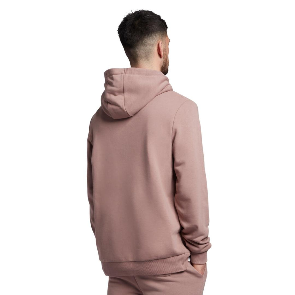 Lyle Scott Branded Hutton Pink Pull Over Hoodie